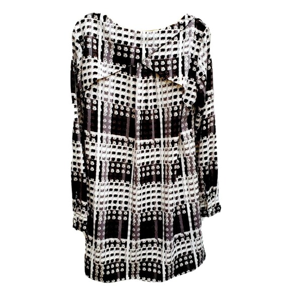 Thakoon for Designation Dress Black Gray White Women's Size L - Picture 7 of 7